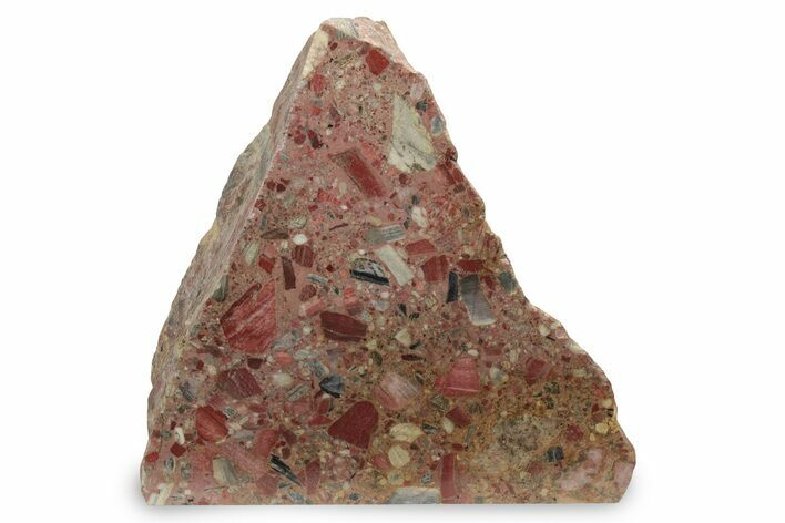 Free-Standing, Polished Brecciated Chert Section - Australia #239894